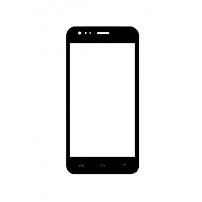 Replacement Front Glass For Karbonn Titanium Delight S22 Black By - Maxbhi.com
