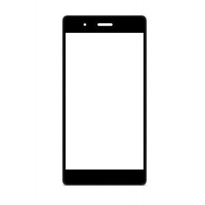 Replacement Front Glass For Lava X10 Black By - Maxbhi.com