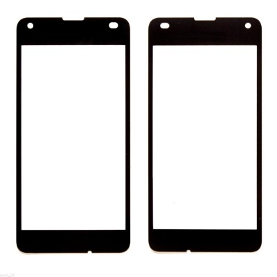 Replacement Front Glass For Microsoft Lumia 550 Black By - Maxbhi Com