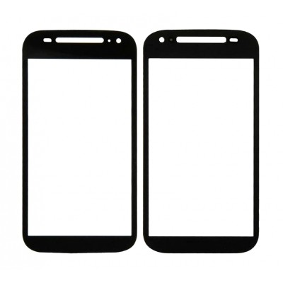 Replacement Front Glass For Motorola Moto E 2nd Gen Black By - Maxbhi Com