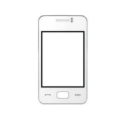 Replacement Front Glass For Samsung Rex 80 S5222r White By - Maxbhi.com