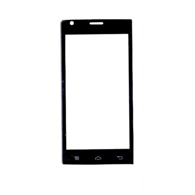 Replacement Front Glass For Lava Iris 470 Black By - Maxbhi.com