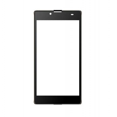 Replacement Front Glass For Micromax Canvas Amaze 4g Q491 Black By - Maxbhi.com