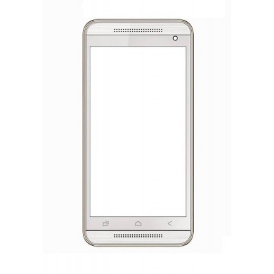 Replacement Front Glass For Hitech Amaze S1 Black By - Maxbhi.com