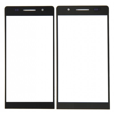 Replacement Front Glass For Huawei Ascend P6 Black By - Maxbhi Com