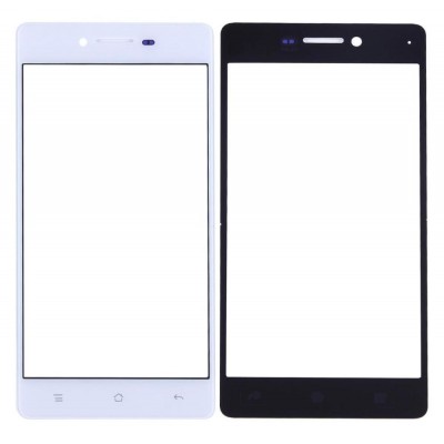 Replacement Front Glass For Oppo R7 Black By - Maxbhi Com