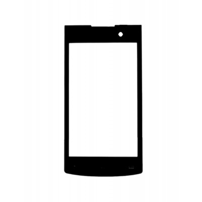 Replacement Front Glass For Philips S308 Black By - Maxbhi.com