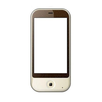 Replacement Front Glass For Spice M6700 Cappuccino White By - Maxbhi.com