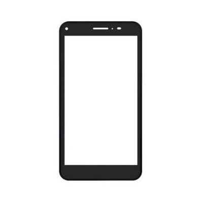 Replacement Front Glass For Aoc M601 Black By - Maxbhi.com
