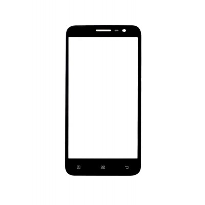 Replacement Front Glass For Lenovo Golden Warrior A8 A808t Black By - Maxbhi.com