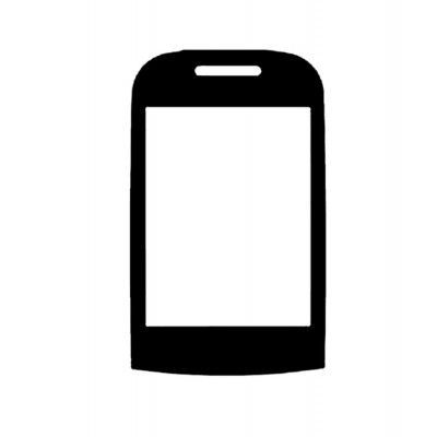 Replacement Front Glass For Samsung Corby Plus Black By - Maxbhi.com