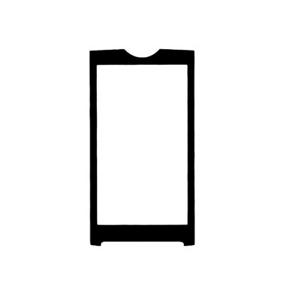 Replacement Front Glass For Sony Ericsson Xperia X10 Black By - Maxbhi.com