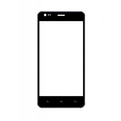 Replacement Front Glass For Celkon Millennia Everest Black By - Maxbhi.com