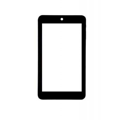 Replacement Front Glass For Digiflip Pro Et701 Black By - Maxbhi.com