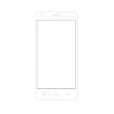 Replacement Front Glass For Hitech Air A6 White By - Maxbhi.com