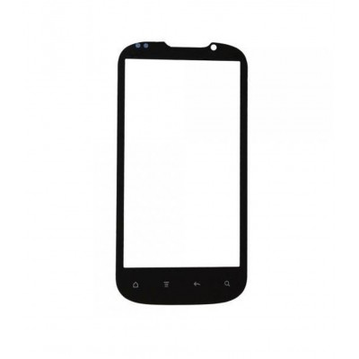 Replacement Front Glass For Htc Amaze 4g Black By - Maxbhi.com