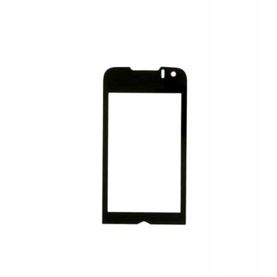 Replacement Front Glass For Samsung S8003 Jet 2 Black By - Maxbhi.com