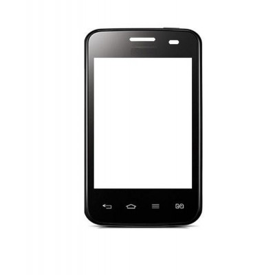 Replacement Front Glass For Lg Optimus L3 Ii Dual E435 Black By - Maxbhi.com