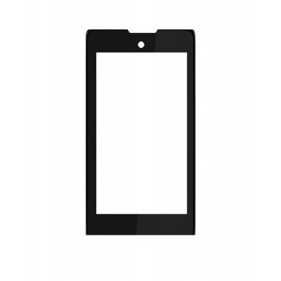 Replacement Front Glass For Yota C9660 Black By - Maxbhi.com