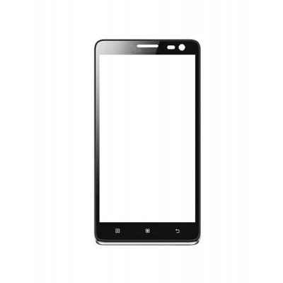 Replacement Front Glass For Lenovo S856 Black By - Maxbhi.com