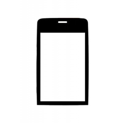 Replacement Front Glass For Nokia Asha 309 Black By - Maxbhi.com