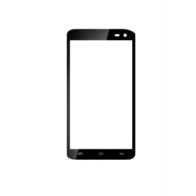 Replacement Front Glass For Xolo Q700 Club Black By - Maxbhi.com