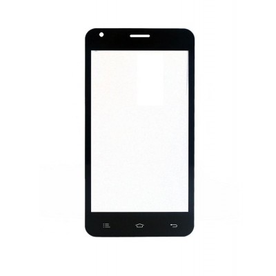 Replacement Front Glass For Celkon Millennia Q452 Black By - Maxbhi.com