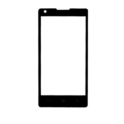 Replacement Front Glass For Huawei Ascend G700 Black By - Maxbhi.com