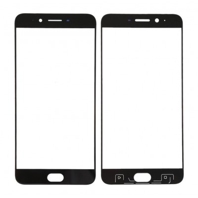 Replacement Front Glass For Oppo R9s Plus Black By - Maxbhi Com