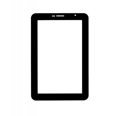 Replacement Front Glass For Samsung P6810 Galaxy Tab 7.7 Black By - Maxbhi.com