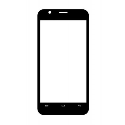 Replacement Front Glass For Intex Cloud Force Black By - Maxbhi.com