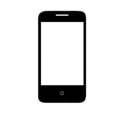 Replacement Front Glass For Intex Cloud Fx Black By - Maxbhi.com