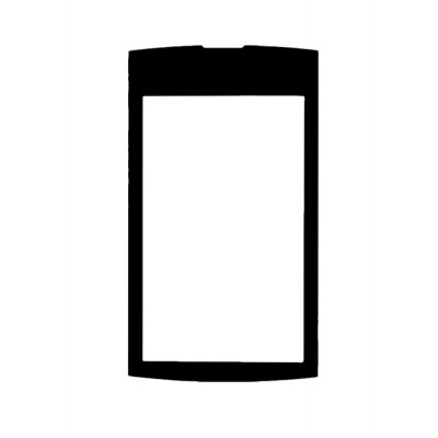 Replacement Front Glass For Nokia Asha 306 Grey By - Maxbhi.com