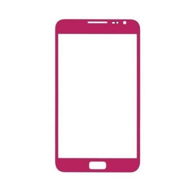 Replacement Front Glass For Samsung Galaxy Note N7005 Pink By - Maxbhi.com