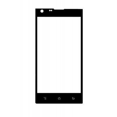 Replacement Front Glass For Videocon Infinium Z50 Quad Black By - Maxbhi.com