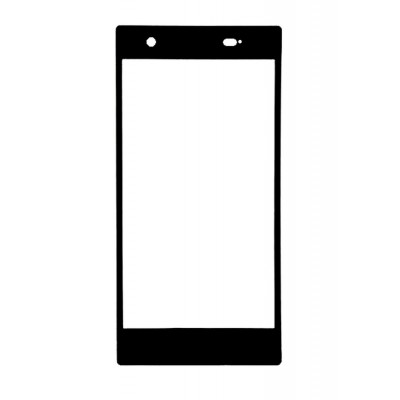 Replacement Front Glass For Sony Xperia Z1s C6916 Black By - Maxbhi.com