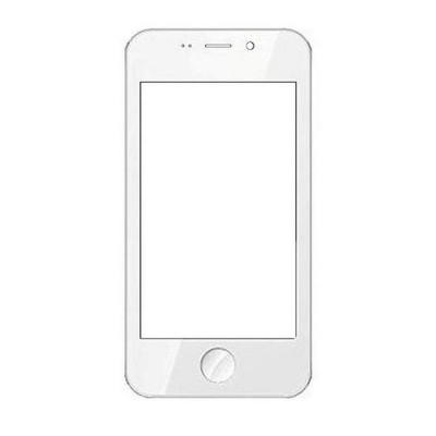 Replacement Front Glass For Adcom Ikon 4 White By - Maxbhi.com