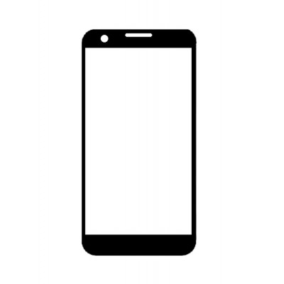 Replacement Front Glass For Intex Aqua I6 Black By - Maxbhi.com
