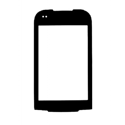 Replacement Front Glass For Lg Optimus Net Dual P698 Black By - Maxbhi.com