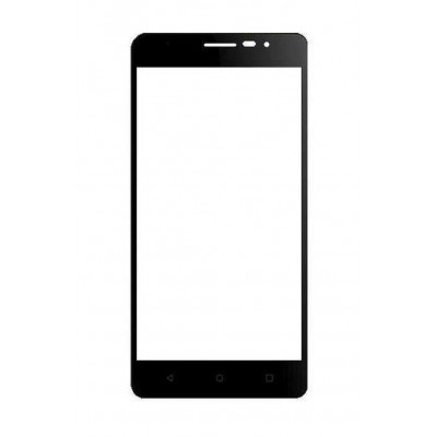 Replacement Front Glass For Lyf Wind 4s Black By - Maxbhi.com