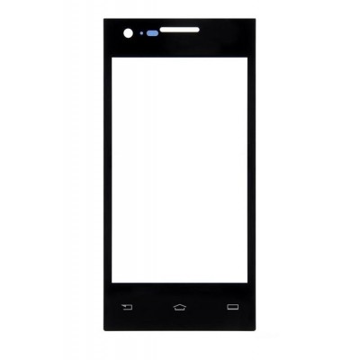Replacement Front Glass For Philips S309 Black By - Maxbhi.com