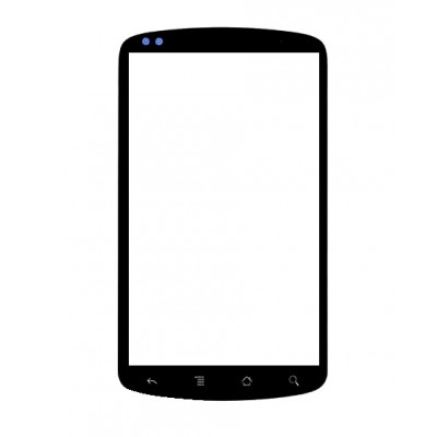 Replacement Front Glass For Google Nexus One Black By - Maxbhi.com