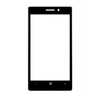 Replacement Front Glass For Nokia Lumia 935 Black By - Maxbhi.com