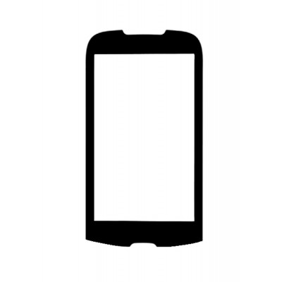 Replacement Front Glass For Samsung I5510 Black By - Maxbhi.com