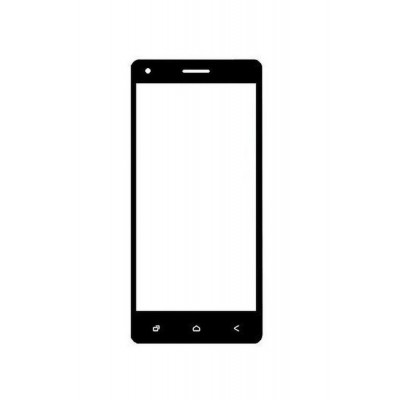 Replacement Front Glass For Sansui U55 Black By - Maxbhi.com