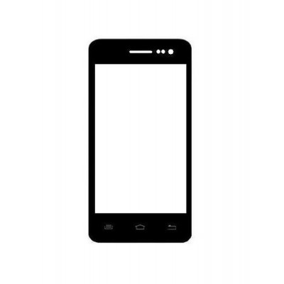Replacement Front Glass For Videocon Z40 Pro Black By - Maxbhi.com
