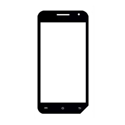 Replacement Front Glass For Hsl Style A300 Black By - Maxbhi.com