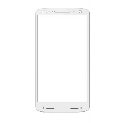 Replacement Front Glass For Motorola Droid Turbo 2 White By - Maxbhi.com