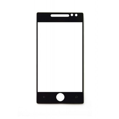 Replacement Front Glass For Samsung I8700 Omnia 7 Black By - Maxbhi.com