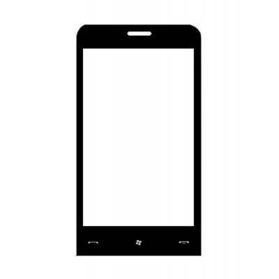 Replacement Front Glass For Garminasus Nuvifone M10 Black By - Maxbhi.com
